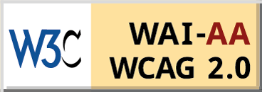Conforms with W3C WAI Web Content Accessibility Guidelines 2.0 Level AA