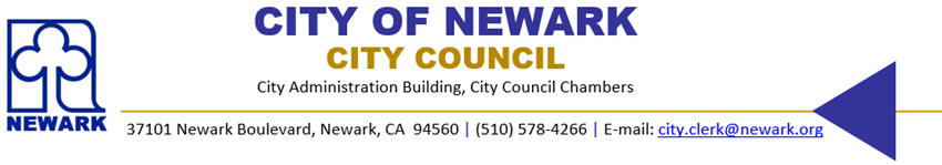 Council Agenda Header